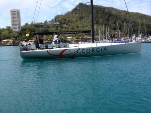 Georgia leaving Hamilton Island Georgia leaving Hamilton Island
